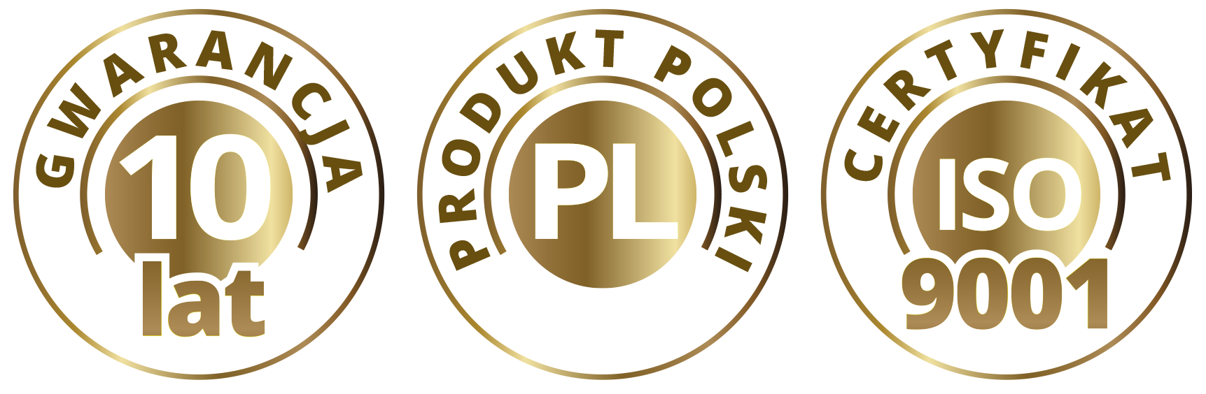Gwarancja jakości, certyfikat ISO, polska produkcja
